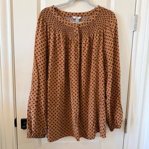 Croft & Barrow Terracotta Blouse
